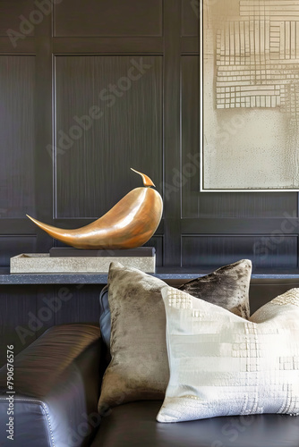 sleek and minimal abstract on a surface african style