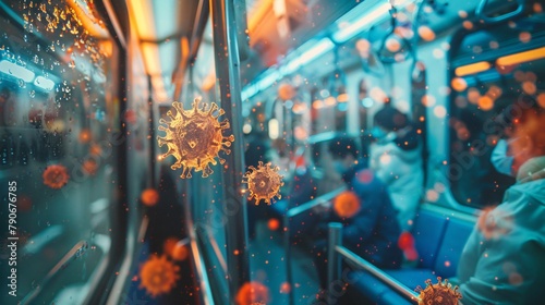 virus on the subway photo