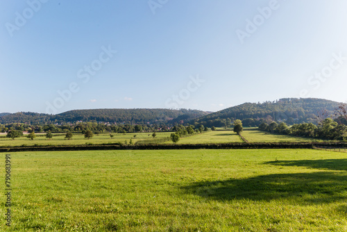 landscape with fields and hills