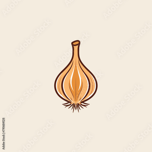 Garlic in cartoon, doodle style. Image for t-shirt, web, mobile apps and ui. Isolated 2d vector illustration in logo, icon, sketch style, Eps 10. AI Generative © Anton