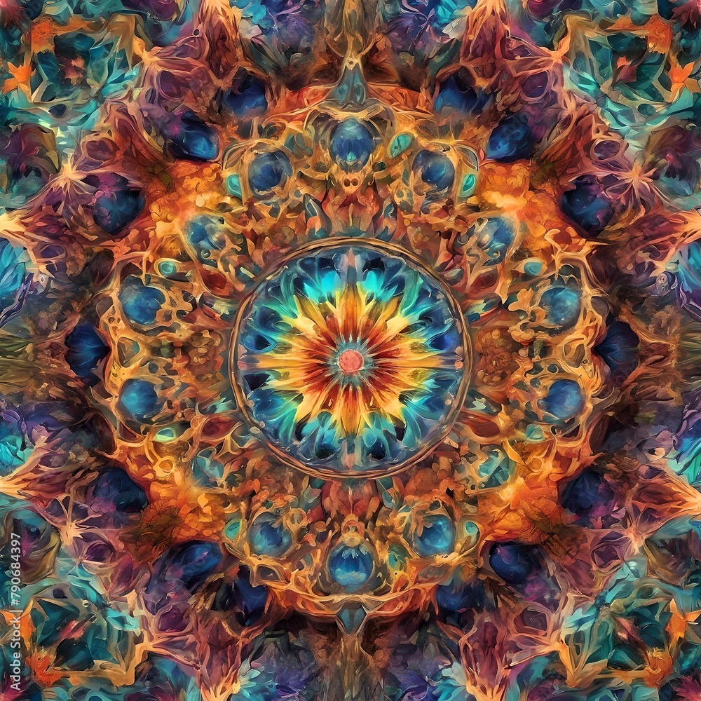 Translucent Kaleidoscope: A Mesmerizing Display of Vibrant Colors and Intricate Patterns