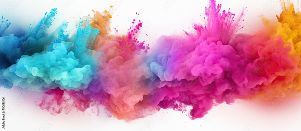 Colored smoke swirling in the air Colored smoke swirling in the air