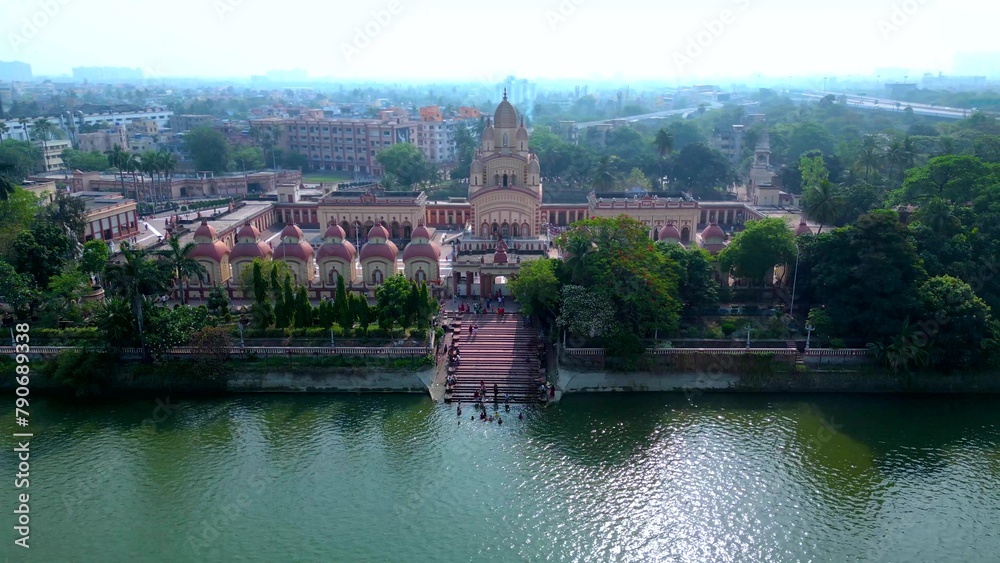 Aerial view of Dakshineswar Kali Temple
