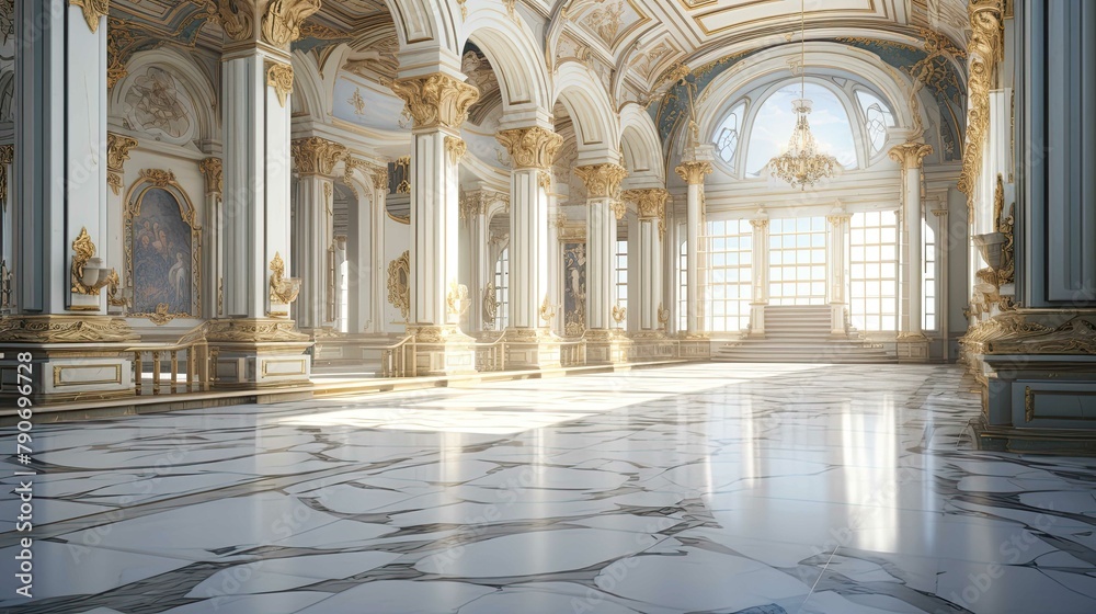 Interior of the church of st mary. AI generated art illustration. Interior of the church of st mary. AI generated art illustration.