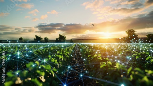 Digitalization revolutionizes agriculture, enhancing yields, sustainability, and connectivity for farmers worldwide. photo