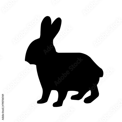 Bunny silhouette, rabbit silhouette bundle