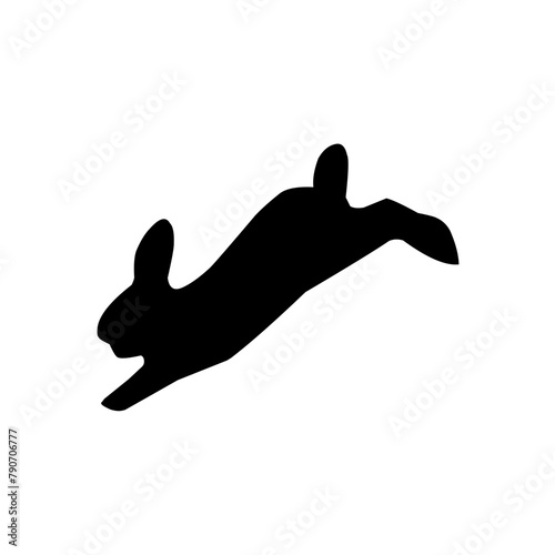 Bunny silhouette, rabbit silhouette bundle