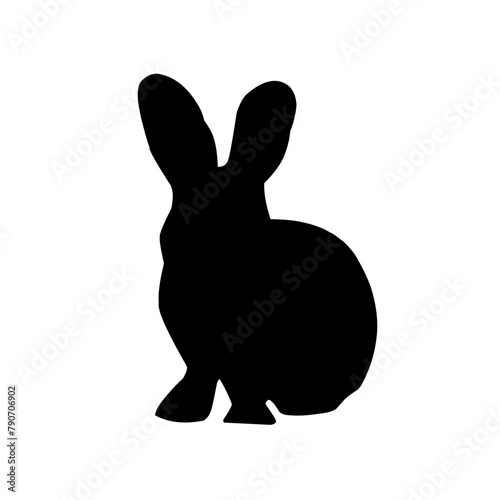 Bunny silhouette, rabbit silhouette bundle