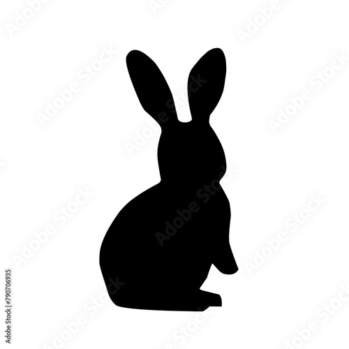 Bunny silhouette, rabbit silhouette bundle