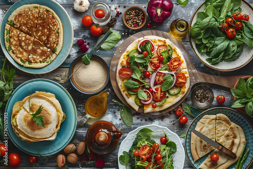 Versatile and Healthy Quinoa Flour Based Recipes: Vegan Pizza, Pancakes, Flatbread and Biscuits