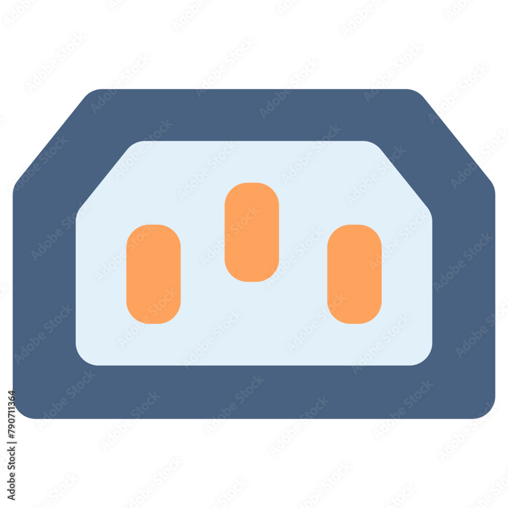 electric plug vector icon flat style. perfect use for logo, presentation, website, and more. modern icon design color style electric plug vector icon flat style. perfect use for logo, presentation, website, and more. modern icon design color style