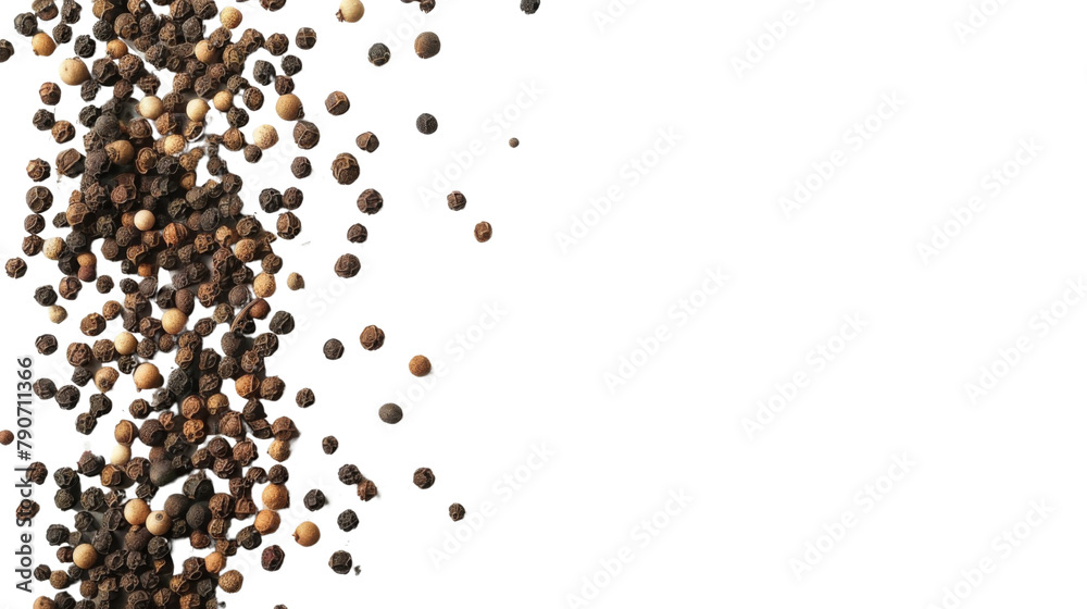 Black pepper on isolated background Black pepper on isolated background