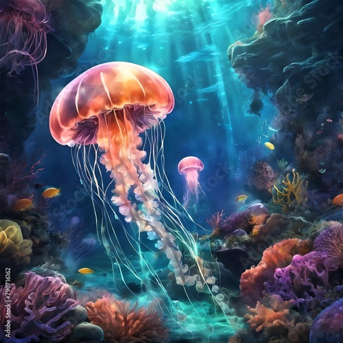 Enchanting Glow: A Mesmerizing Underwater World