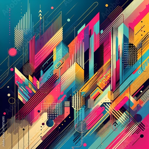 Full color abstract background,ai generation