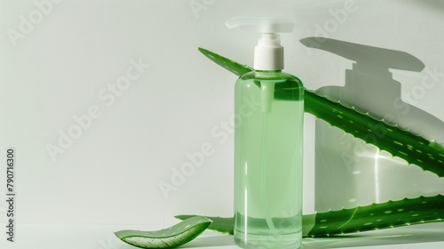 Wallpaper Mural Aloe vera lotion is displayed against a white backdrop Torontodigital.ca