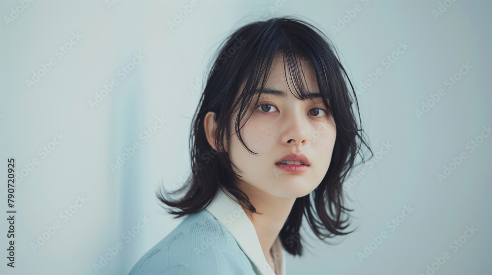 若い女性のポートレート