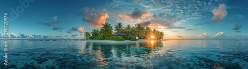 Island Resort Panorama Maldives Beauty © Custom Media