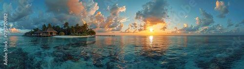 Island Resort Panorama Maldives Beauty