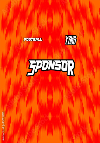 Jersey sport, soccer uniform front and back view template, sportswear textile fabric