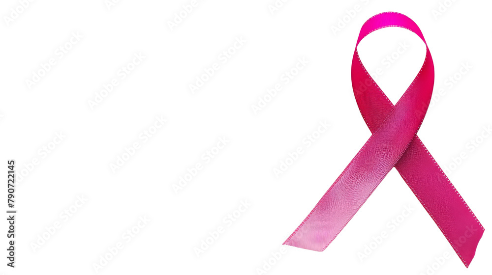 Pink ribbon symbol of world cancer day
