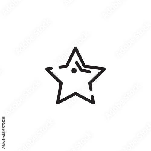 Pajama Party Star Line Icon