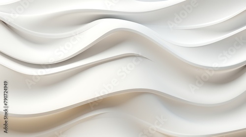 Soft undulating 3D waves in a minimalist modern aesthetic