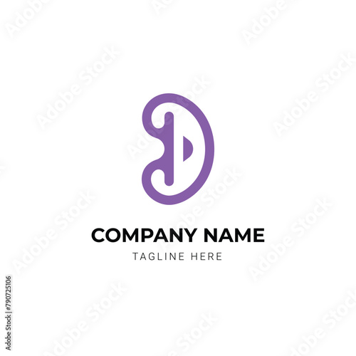 Minimalist letter logo design concept