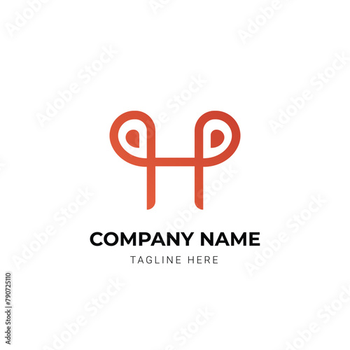 Minimalist letter logo design concept
