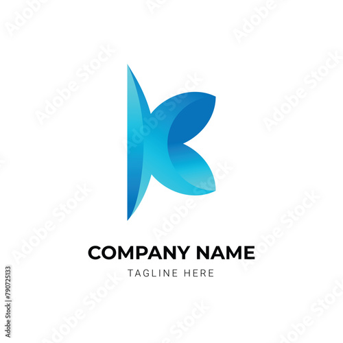 Minimalist letter logo design concept