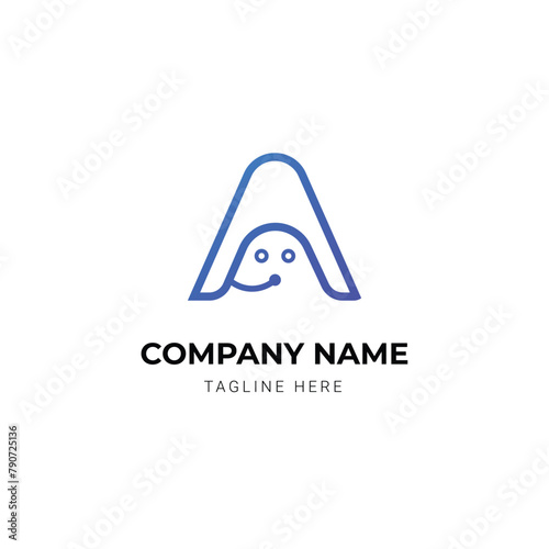 Minimalist letter logo design concept