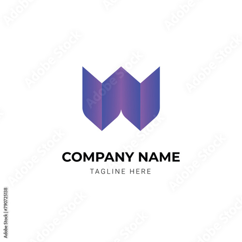 Minimalist letter logo design concept