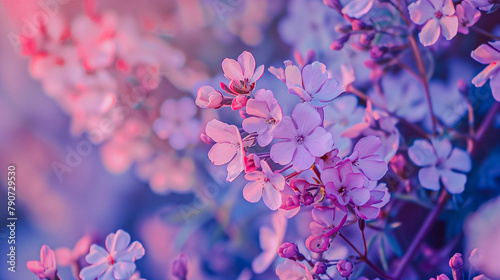 A macro image of delicate flowers, providing the perfect background for sentimental text.  photo