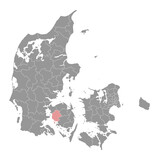Assens Municipality map, administrative division of Denmark. Vector illustration.