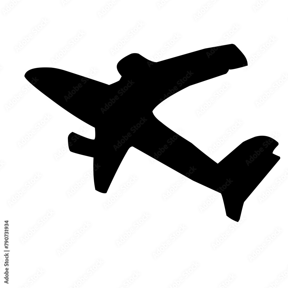 Obraz premium Airplane Silhouette 