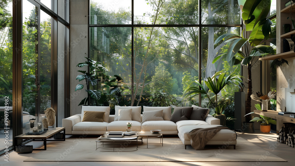Serenity in Design: Light-Toned Interior with Natural Elements Serenity in Design: Light-Toned Interior with Natural Elements
