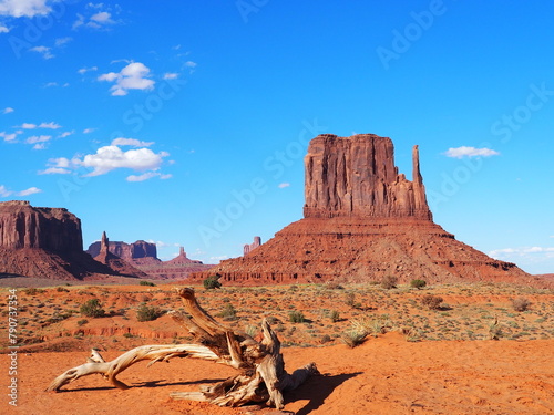 West Mitten Butte dans le parc national de Monument Valley aux Etats-Unis
