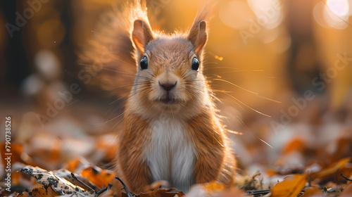 squirrel in the park 8k wallpaper