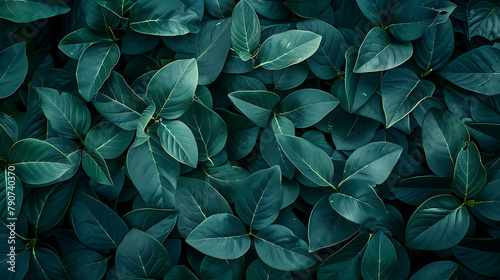 Dark Green Foliage Natural Background