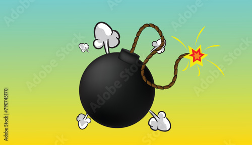 Bomb Explosion, Clip Art VECTOR