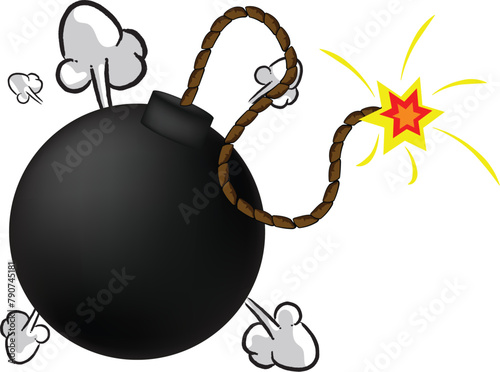 Bomb Explosion, Clip Art VECTOR