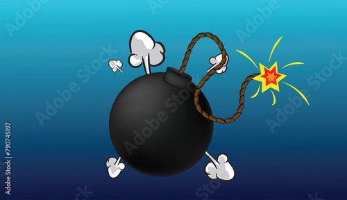 Bomb Explosion, Clip Art VECTOR