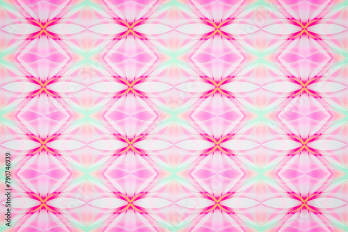 geometric shapes Pink-green gradient Soft, seamless, abstract pattern. Fabric pattern. Wrapping paper.