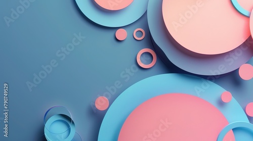 geometric circles background in an abstract fashion. photo