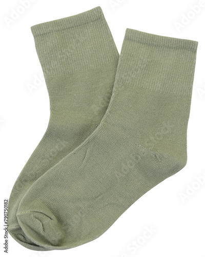 Green pastel socks photo