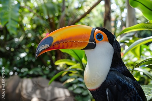 Close-Up of Colorful Toucans Eye
