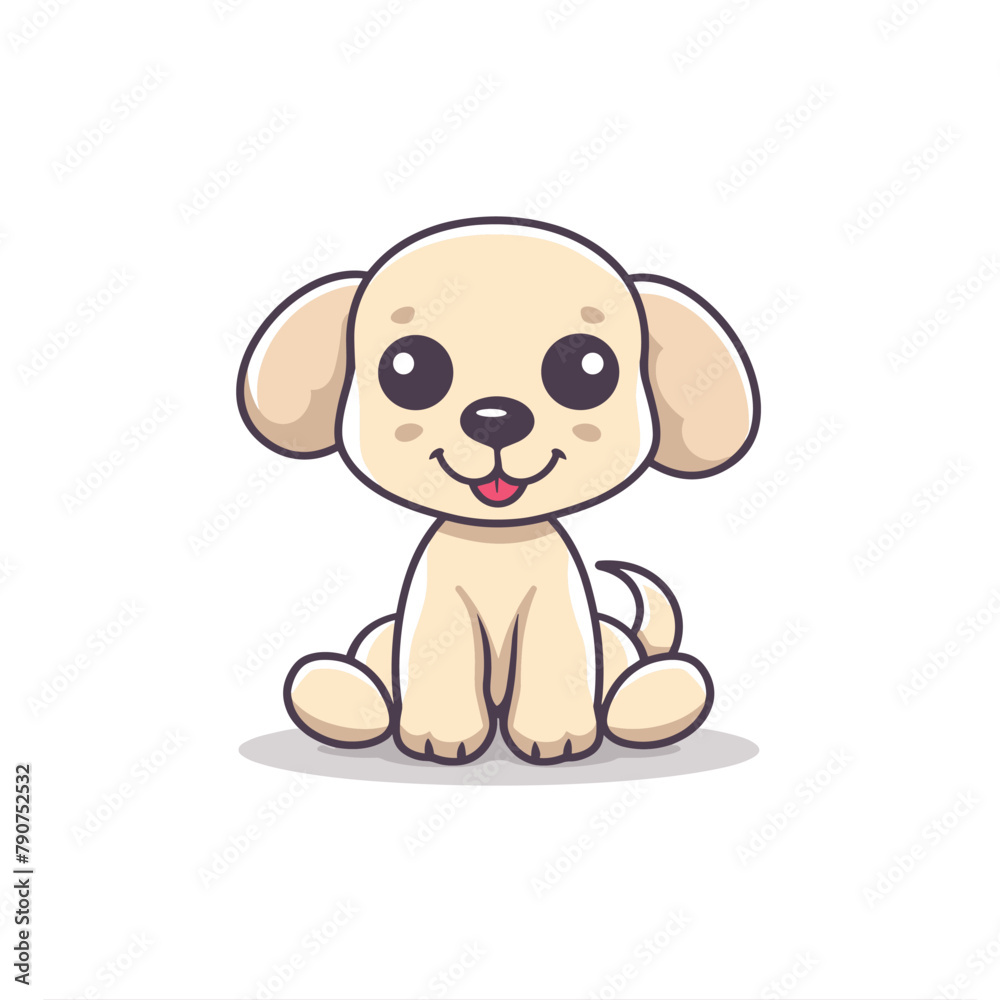 Cute cartoon toy dog puppy vector illustration Cute cartoon toy dog puppy vector illustration