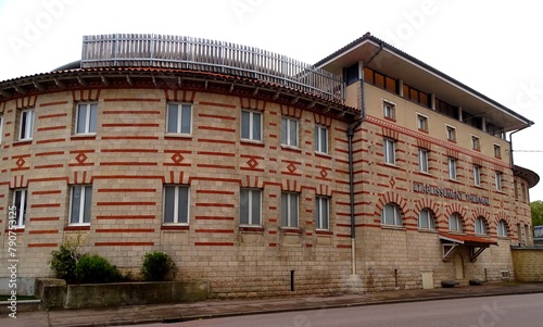 Europe, France, Grand Est region, Vosges, spa building in the town of Contrexeville