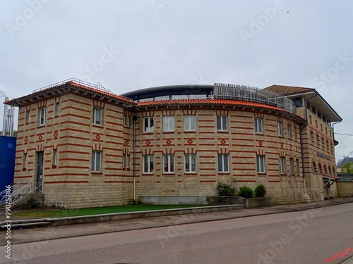 Europe, France, Grand Est region, Vosges, spa building in the town of Contrexeville