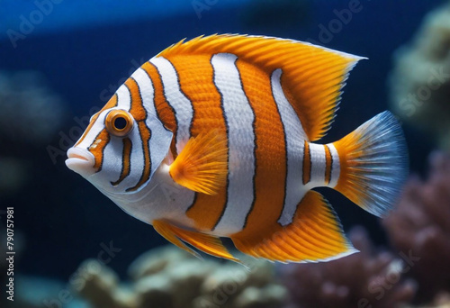 A-colorful-tropical-fish-HD 8K wallpaper Stock Photographic Image