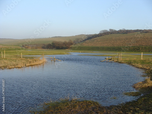 landscape with river and sky